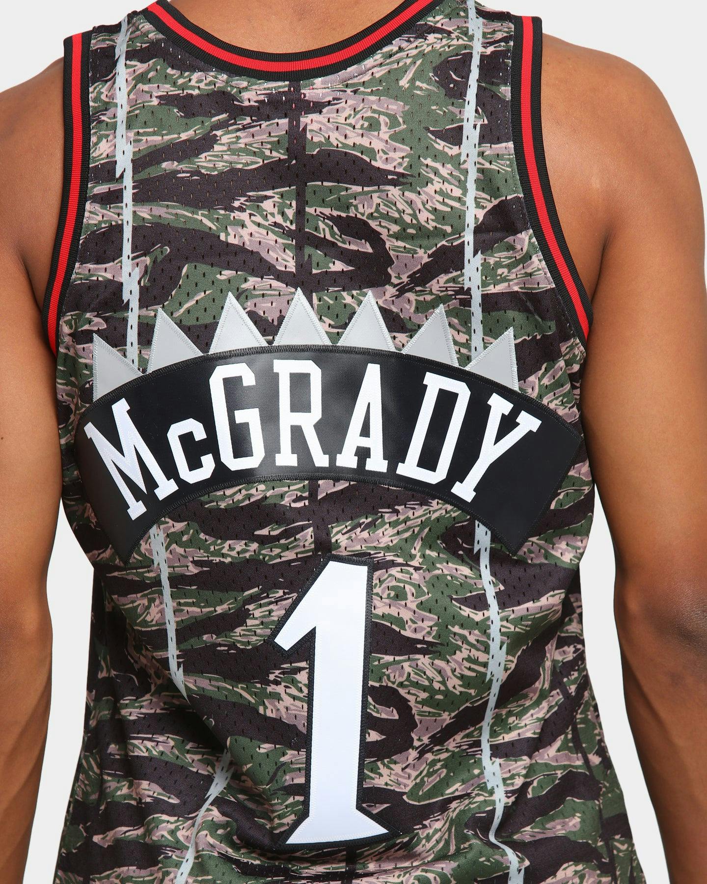 Mitchell & Ness Toronto Raptors McGrady 1 Swingman Jersey Tiger Camo