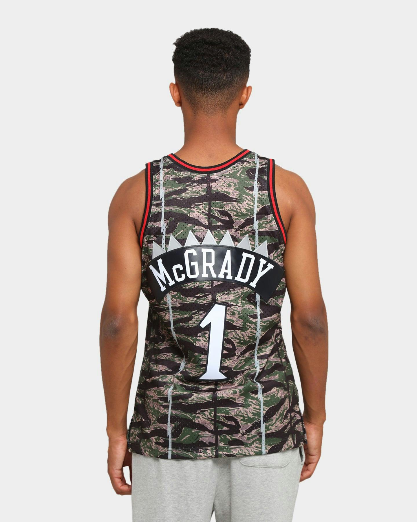 Mitchell & Ness Toronto Raptors McGrady 1 Swingman Jersey Tiger Camo