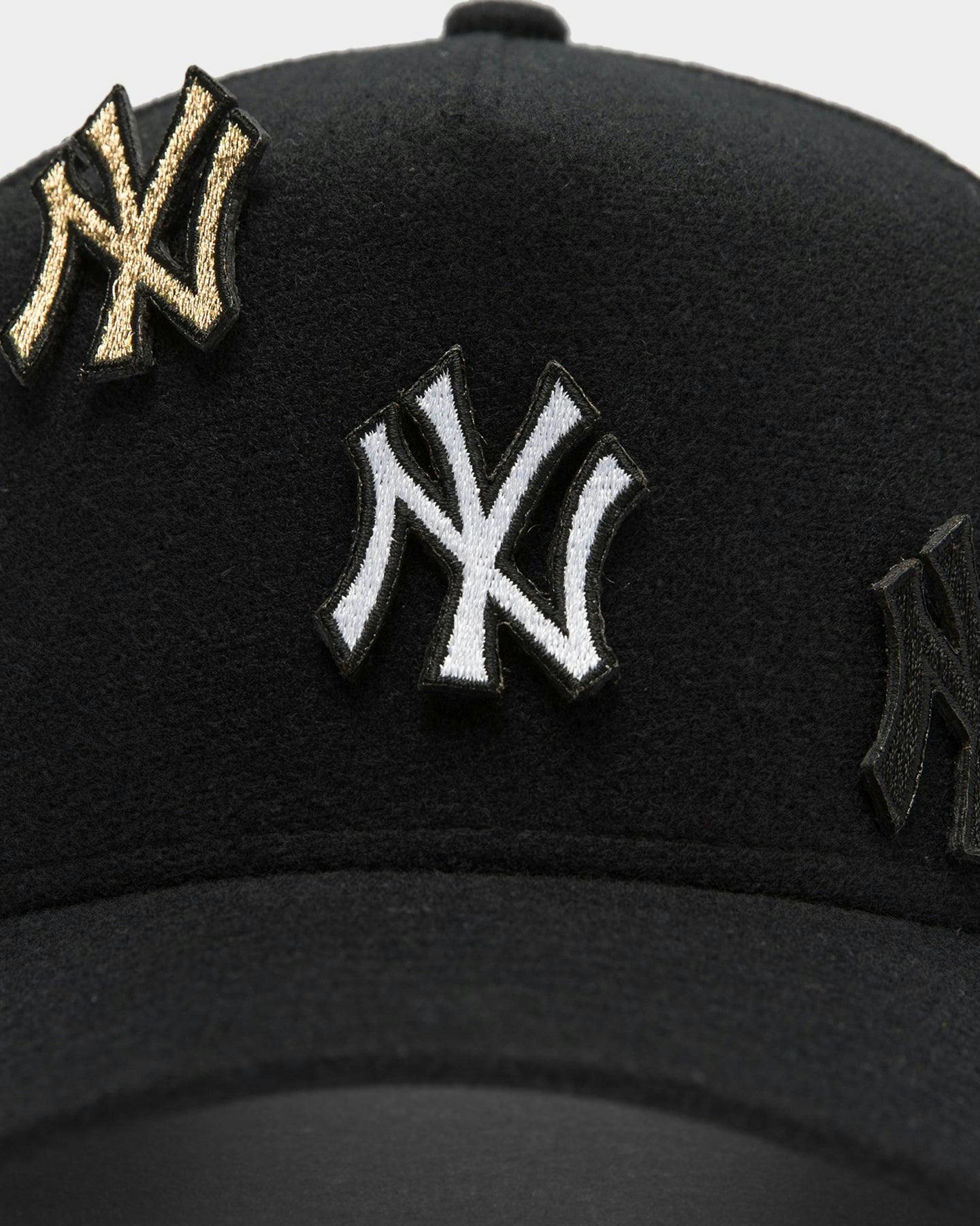 Men's New Era New York Yankees Velcro Patch 9FORTY AFrame Snapback Bl