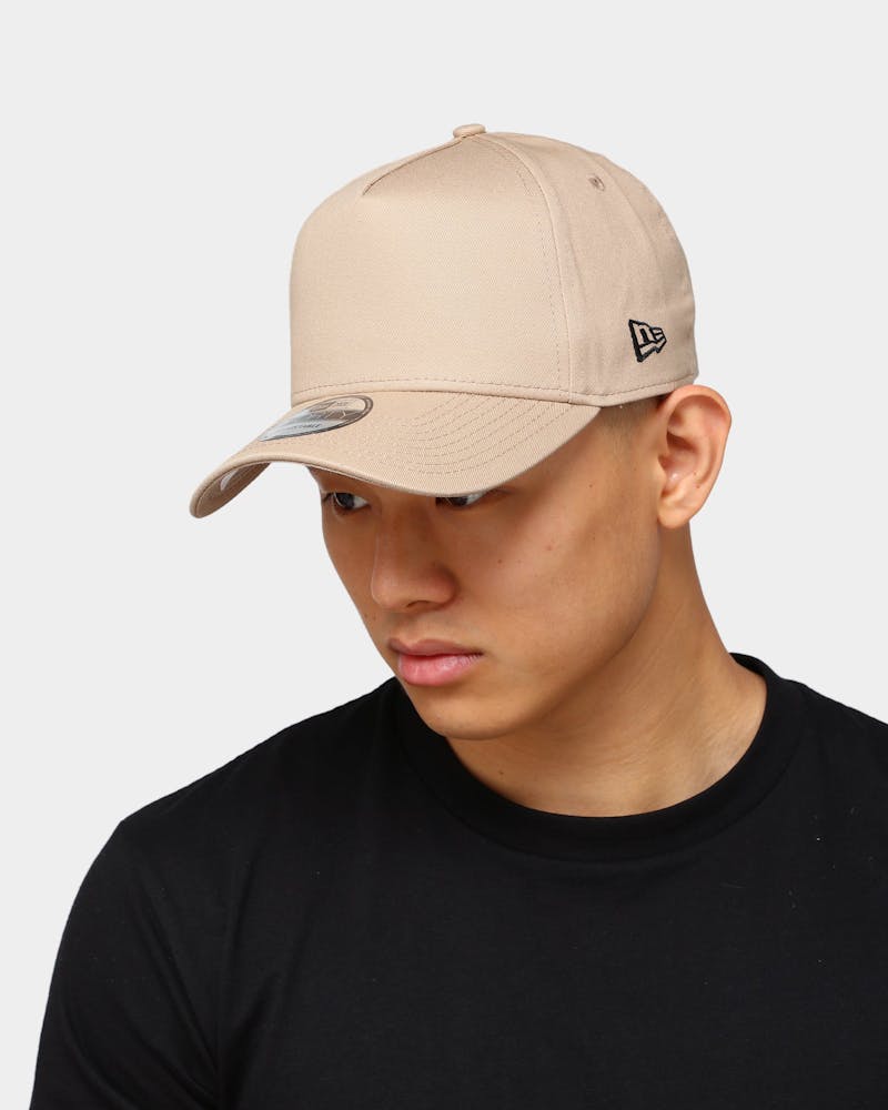 New Era Blank 9FORTY A-Frame Snapback Camel | Culture Kings