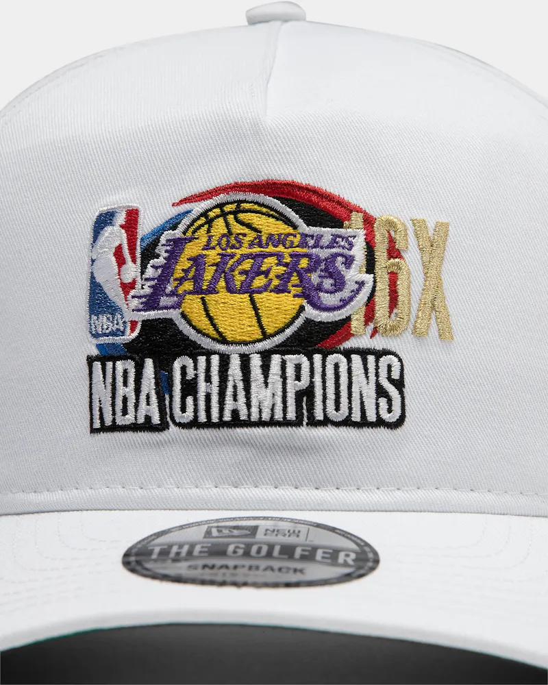 New Era Los Angeles Lakers 16x Champs Crc Old Golfer Snapback White Ot Culture Kings