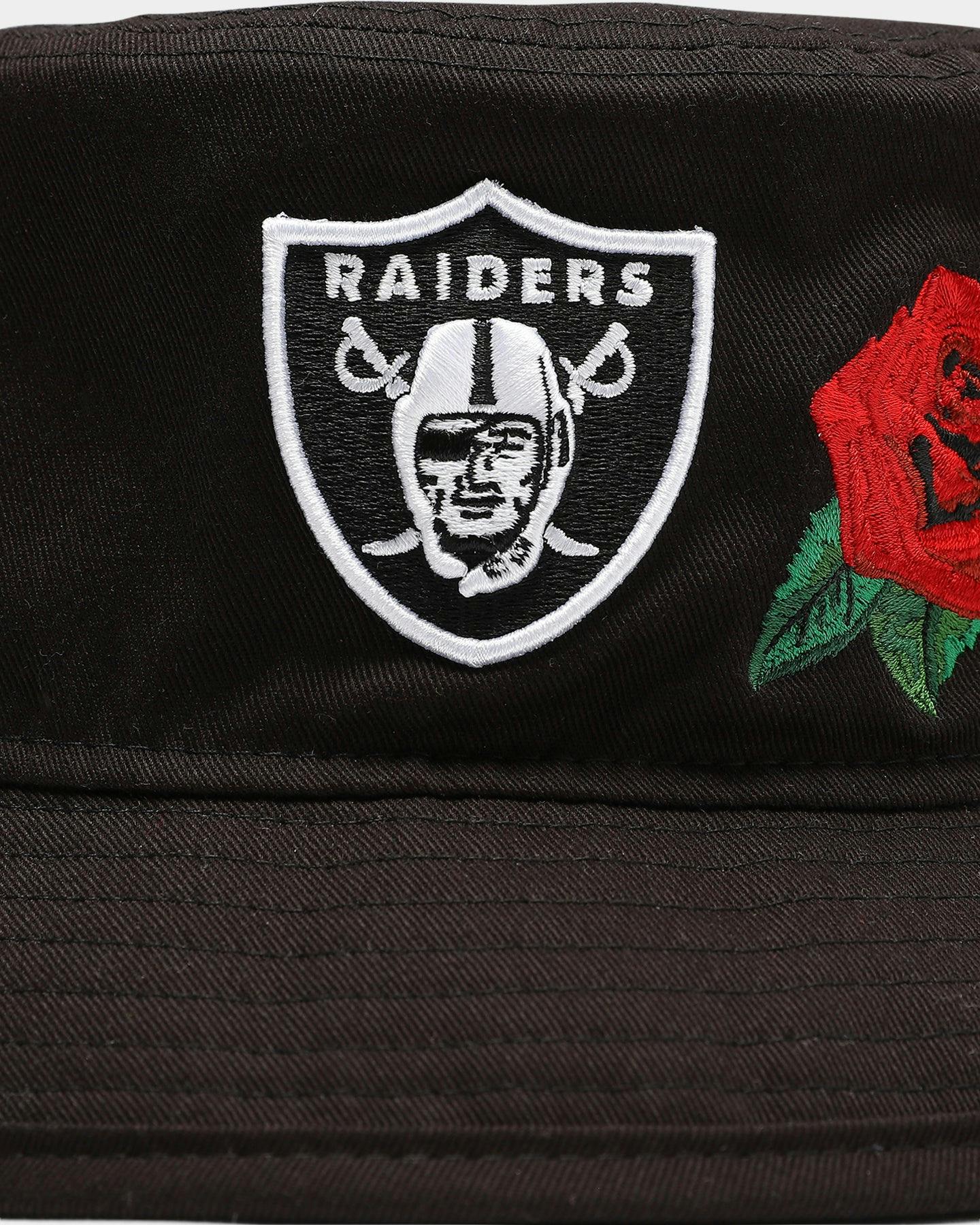 New Raiders Rose Bucket Hat Black Culture Kings