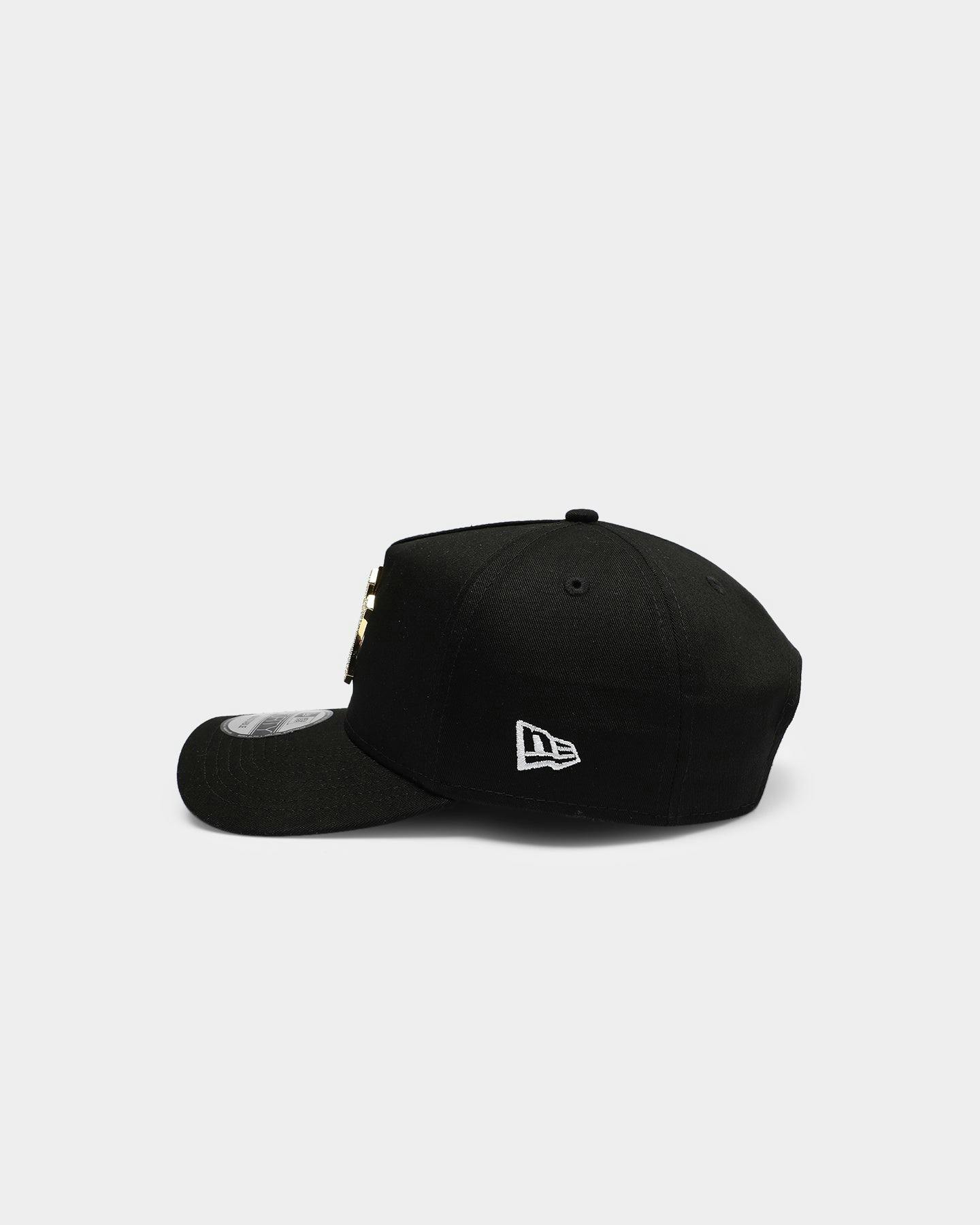 New Era New York Yankees Diamante 9FORTY A-Frame Snapback Black/Gold ...