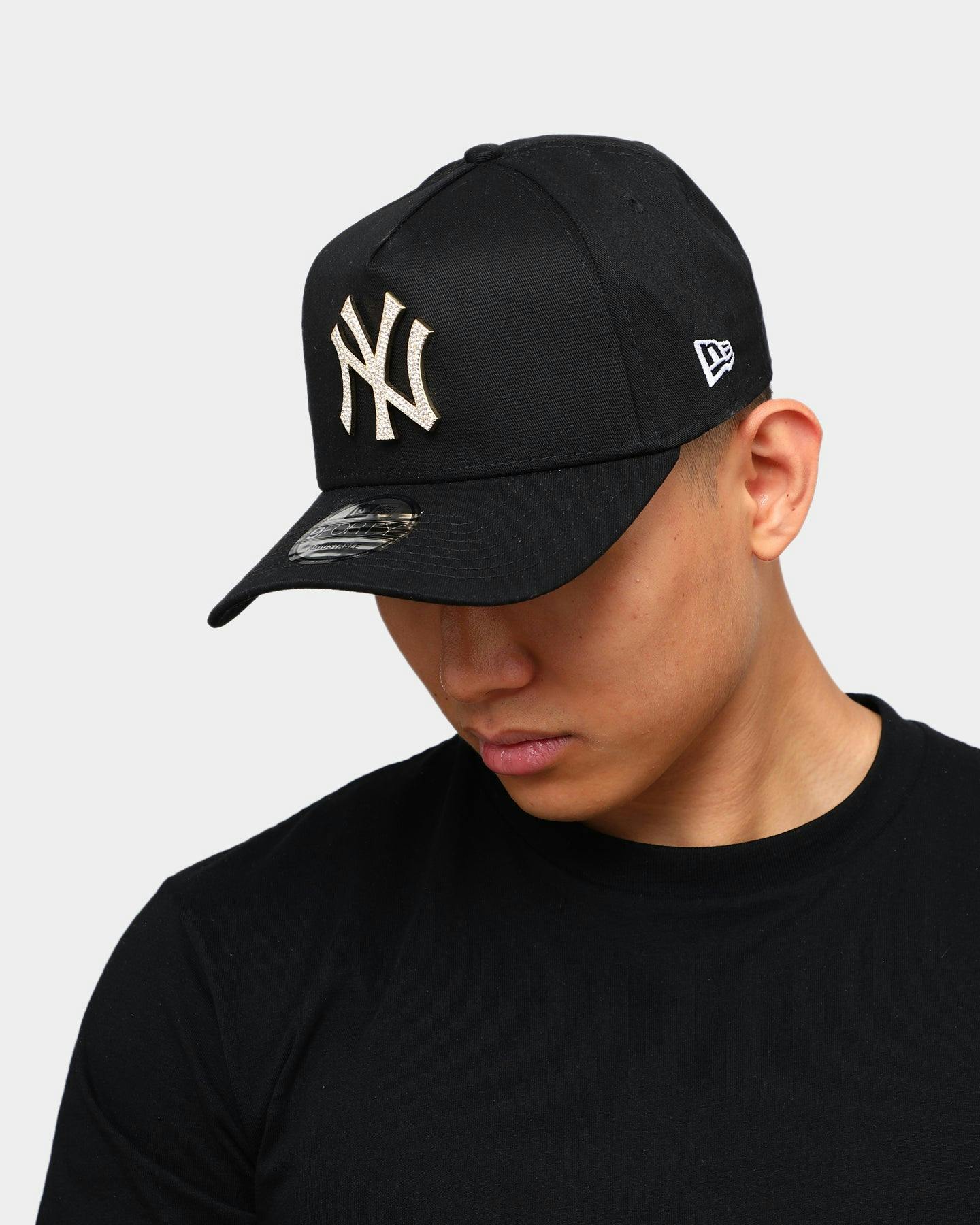 New Era New York Yankees Diamante 9FORTY AFrame Snapback Black/Gold