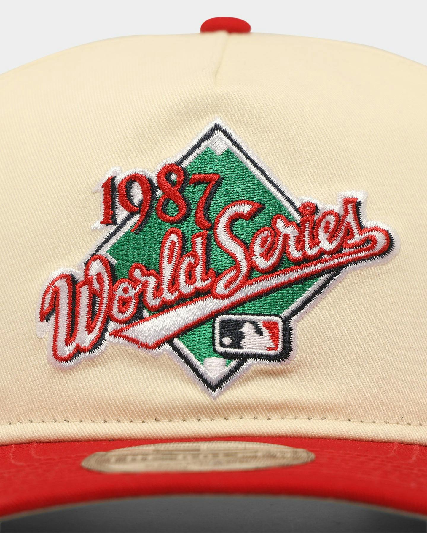 New Era Minnesota Twins '1980s World Series Through The Decades' 1987 World Series Golfer Snapback Chrome White/Original Team Colours