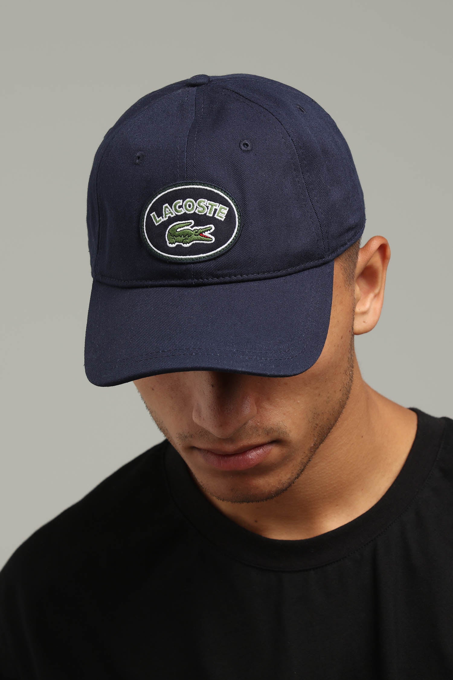 navy lacoste cap