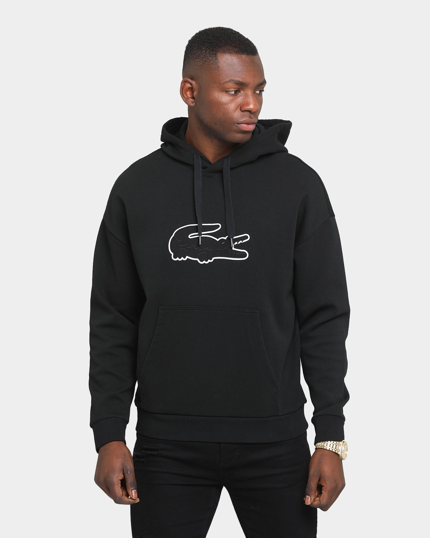 hoodie lacoste big logo original