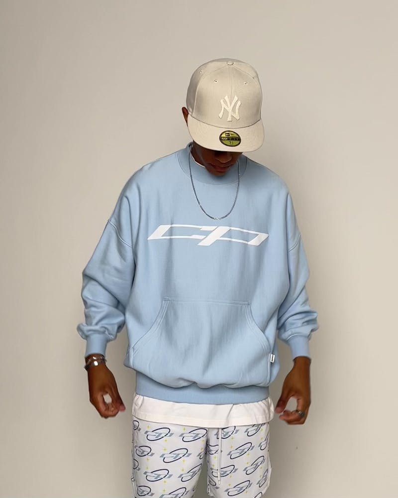 Carré CP Global Oversized Crewneck Light Blue thumbnail - 2