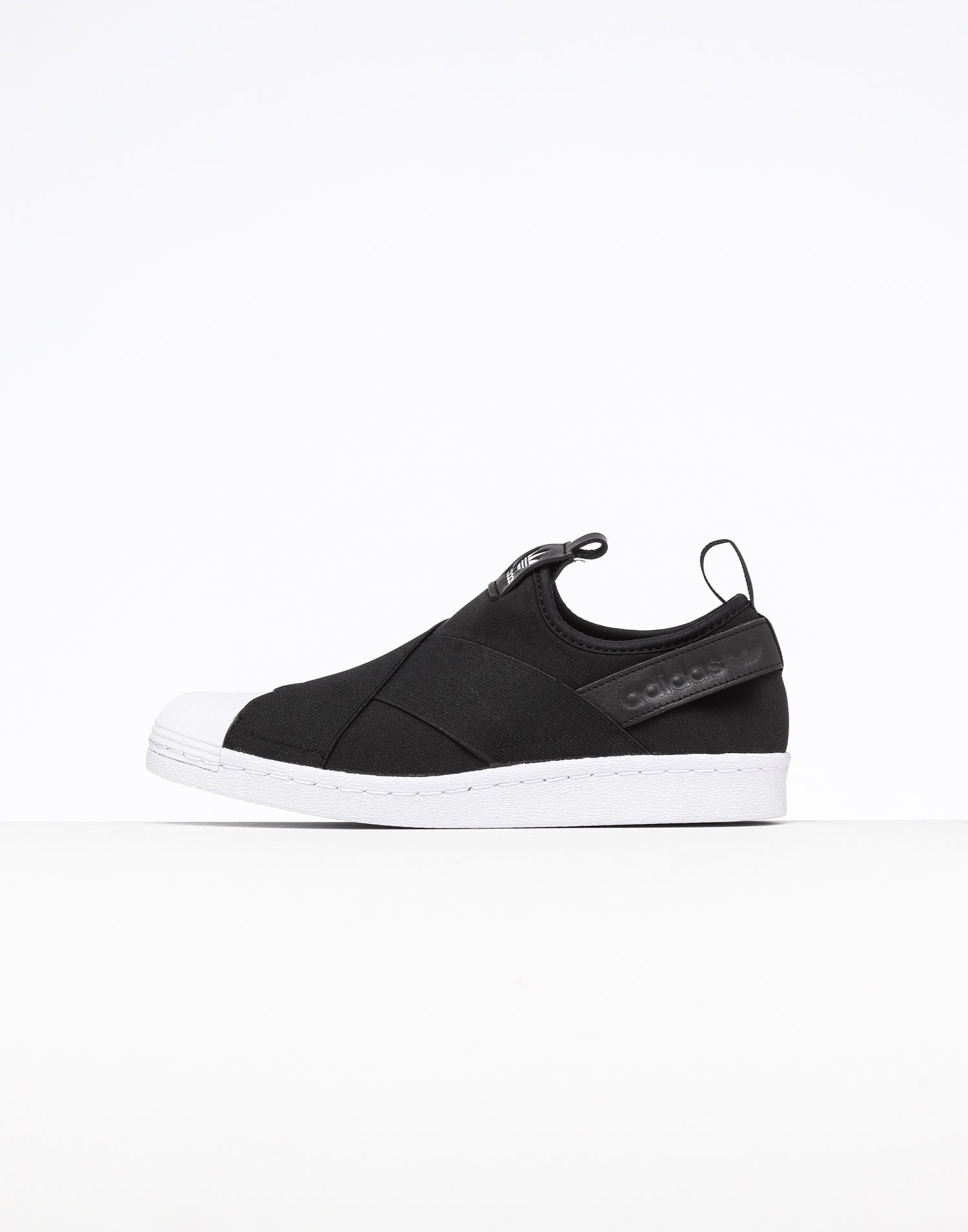 adidas superstar slip on womens black