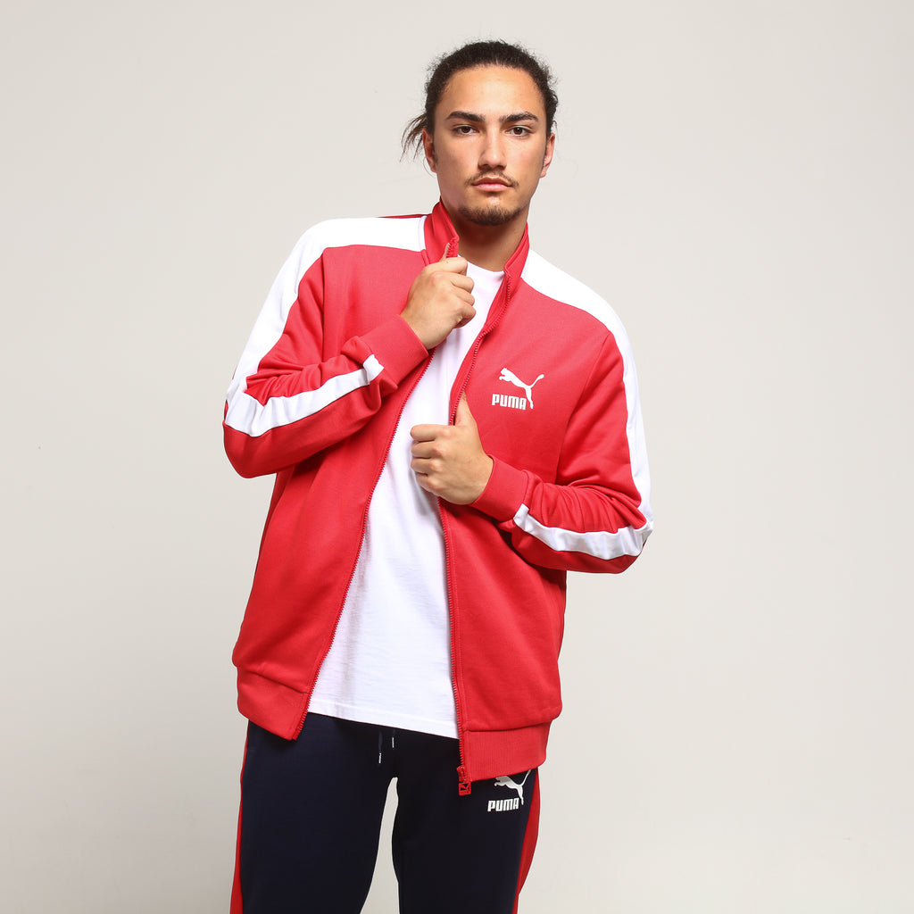puma red and white jacket