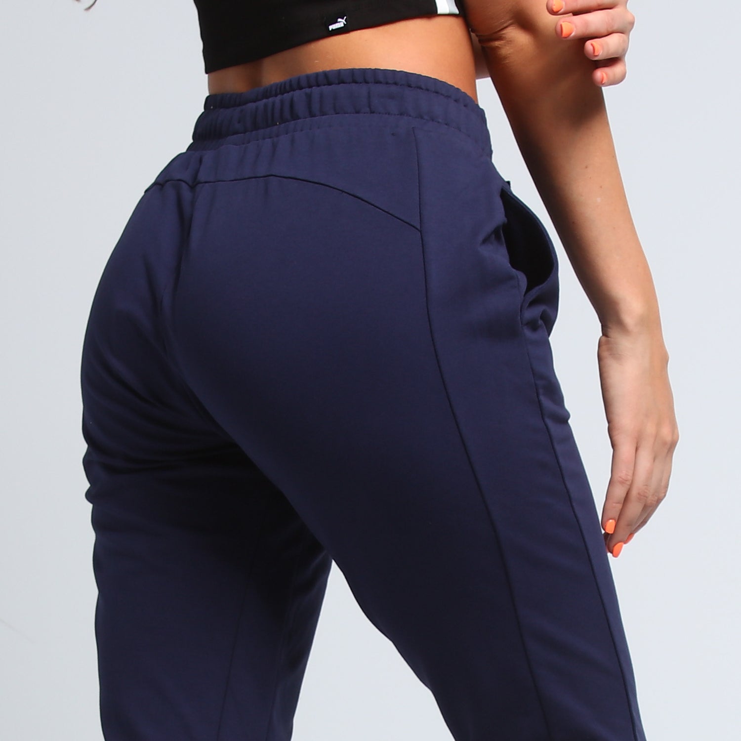 womens navy blue track pants