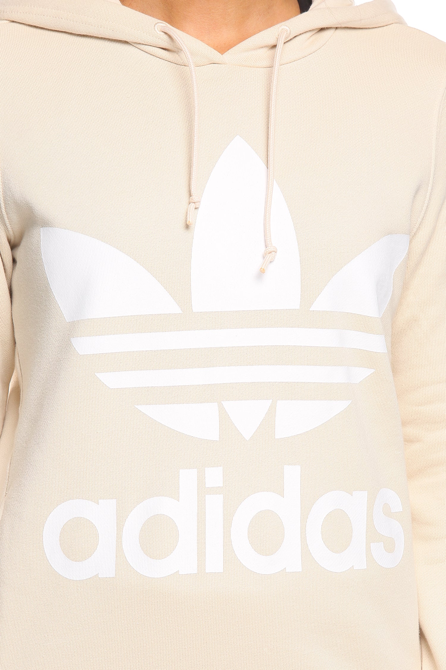 adidas trefoil hoodie linen