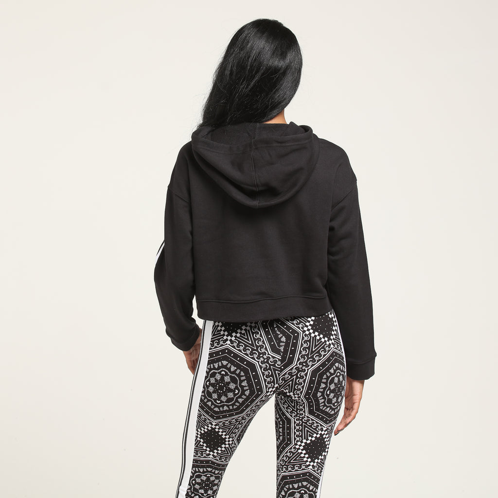 Adidas Women's Cropped Hoodie Black – Culture Kings
