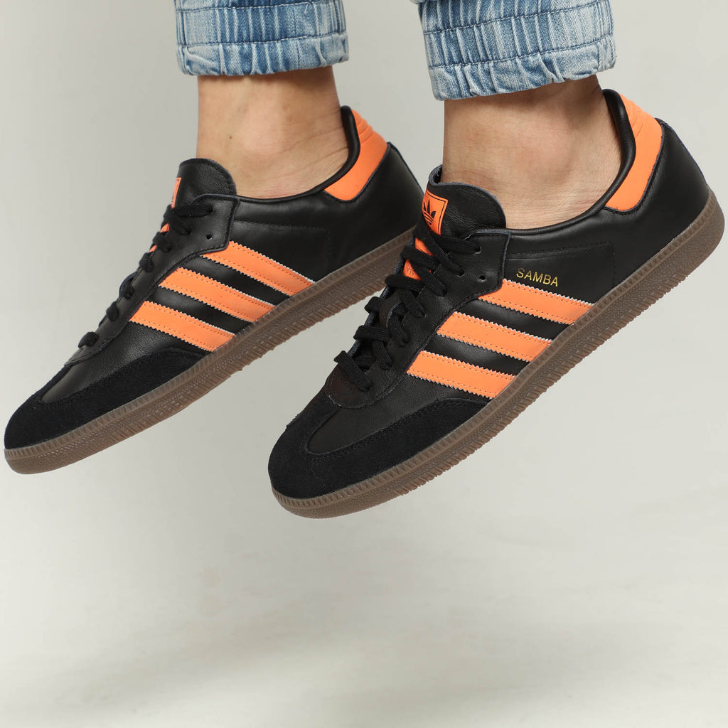 adidas samba og black orange