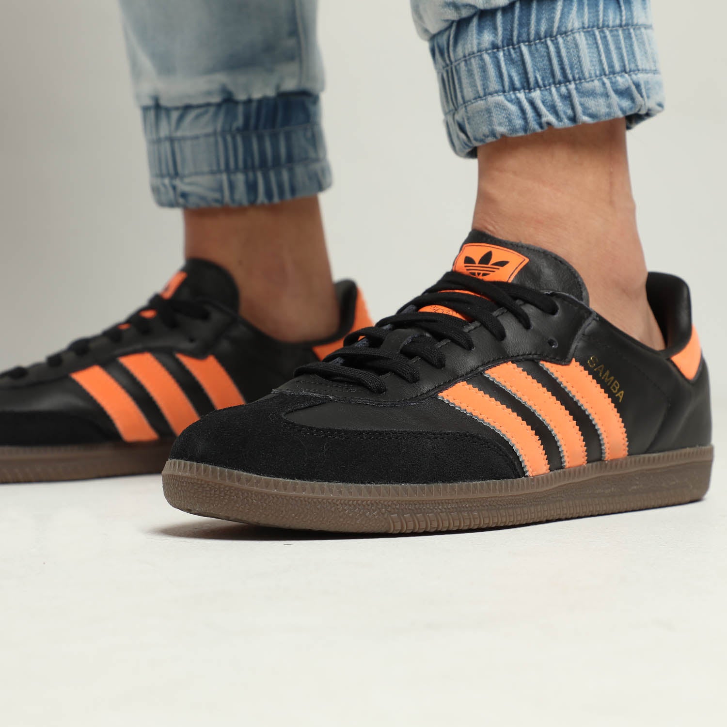 adidas samba og black orange