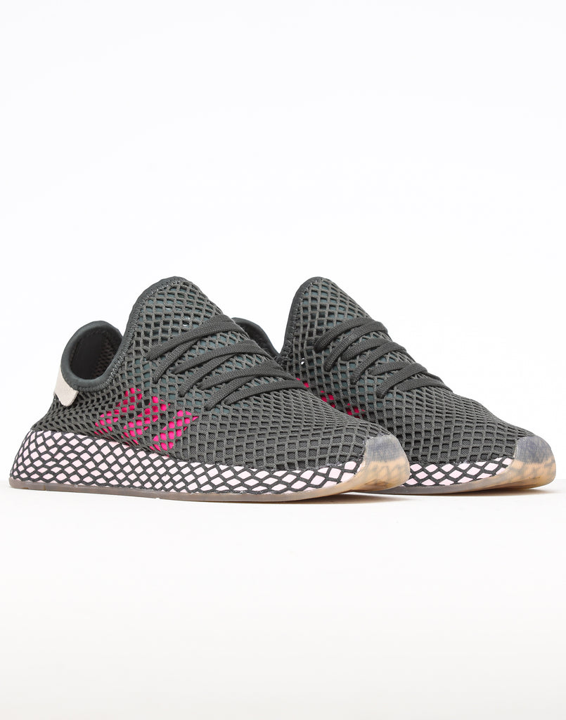 Adidas Women's Deerupt Runner Grey/Pink Adidas Women's Deerupt Runner Grey/Pink
