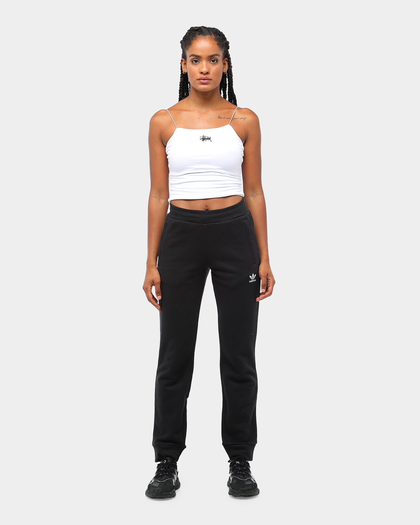 women's adidas trefoil pants