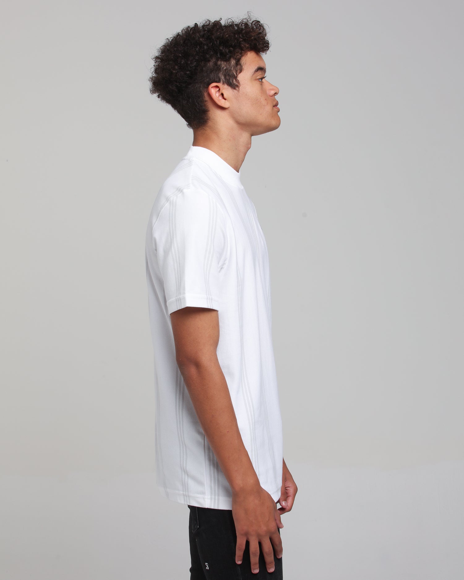 adidas stand collar tee