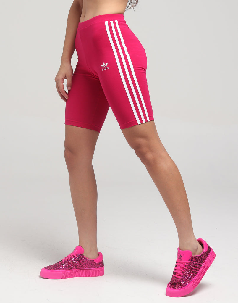 pink adidas biker shorts