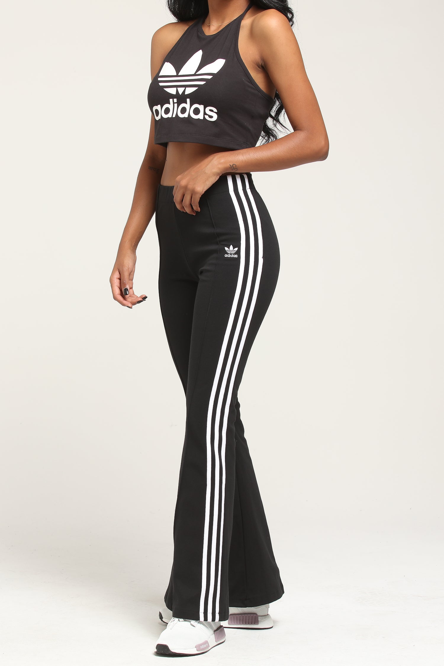 adidas uo exclusive flare track pant