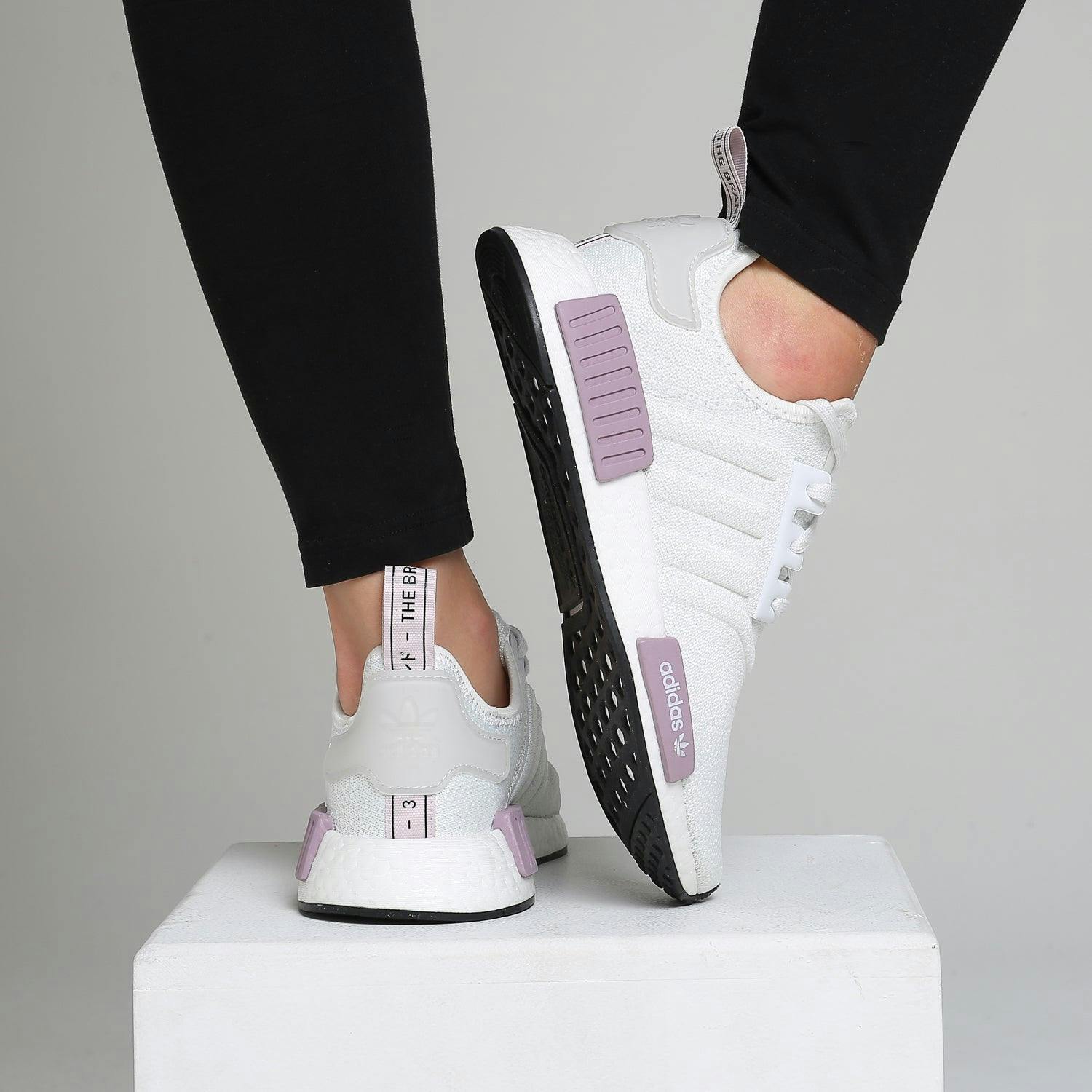 Adidas Women&#39;s NMD_R1 White/Purple | Culture Kings