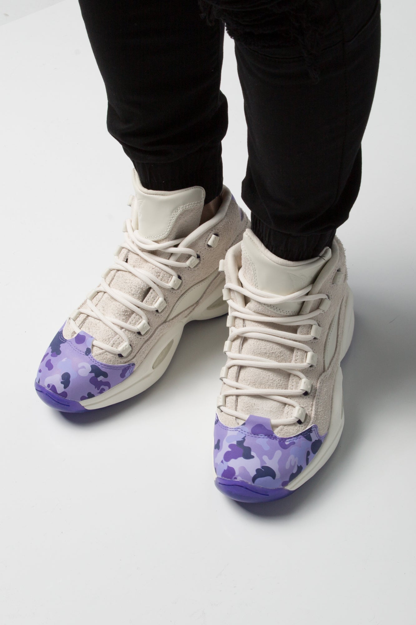 reebok question homme violet