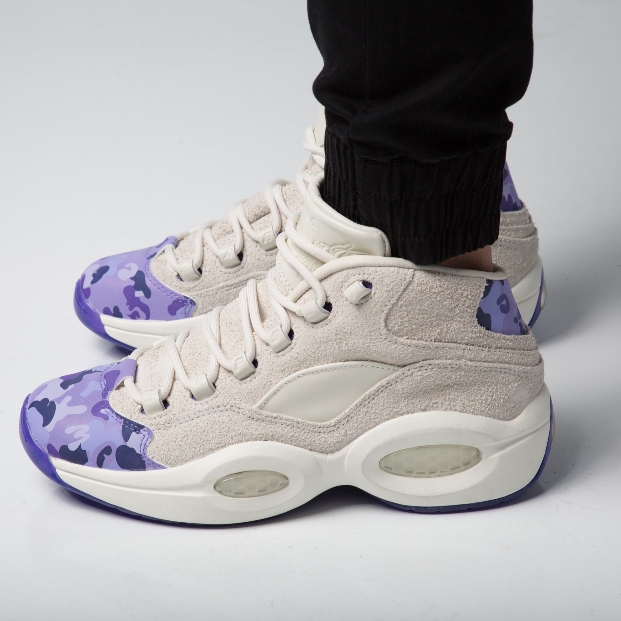 reebok question homme violet