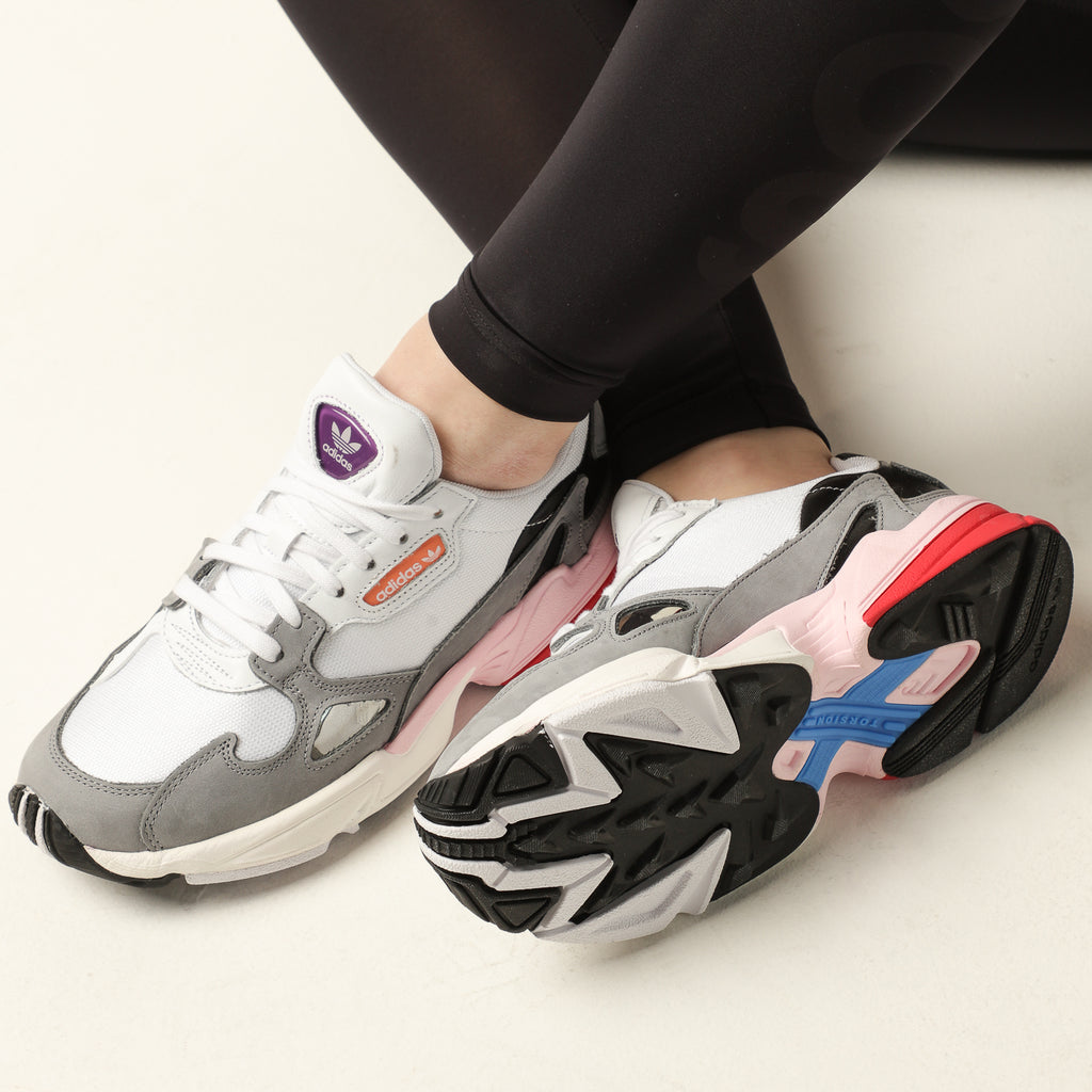 Adidas Women's Falcon White/Grey/Pink