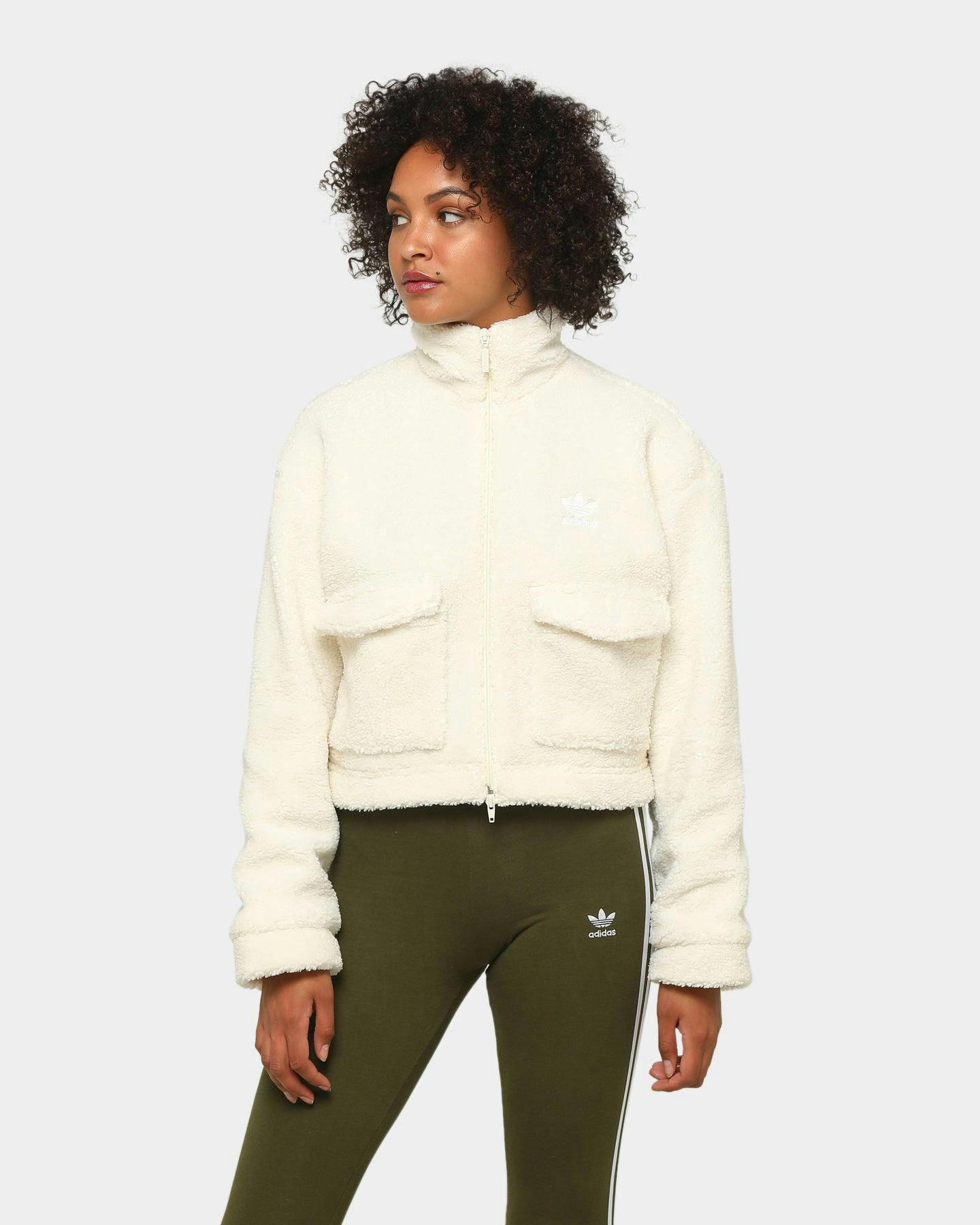 Adidas Women's Teddy Jacket Crystal White/White Culture Kings