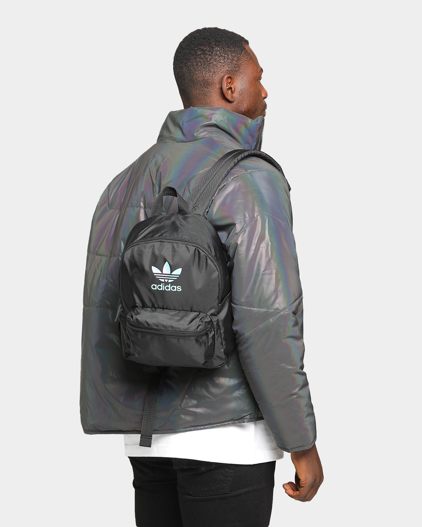 adidas small leather backpack