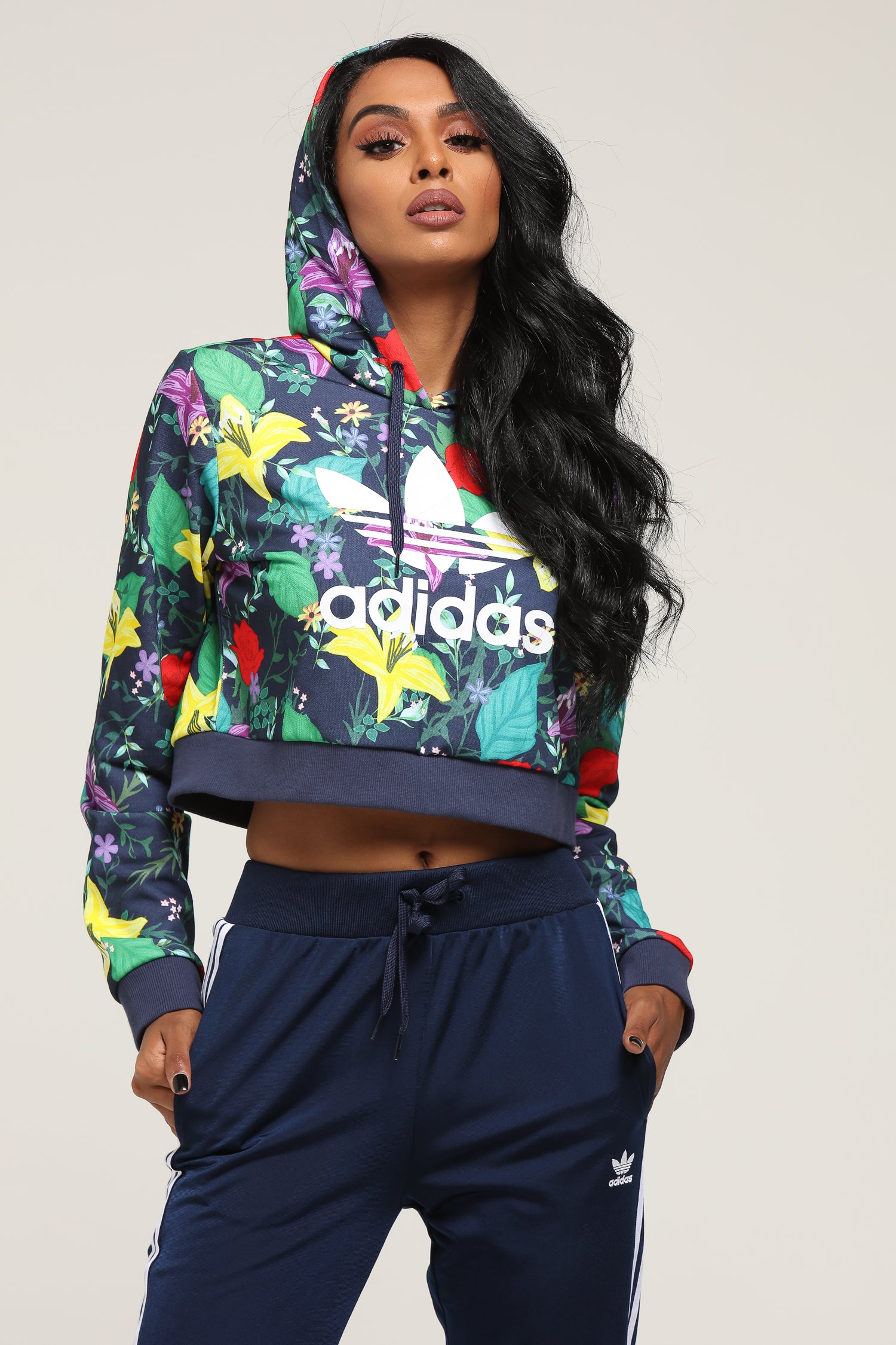 adidas colourful hoodie