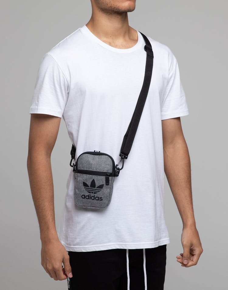 Adidas Trefoil Fest Bag Black Grey Culture Kings