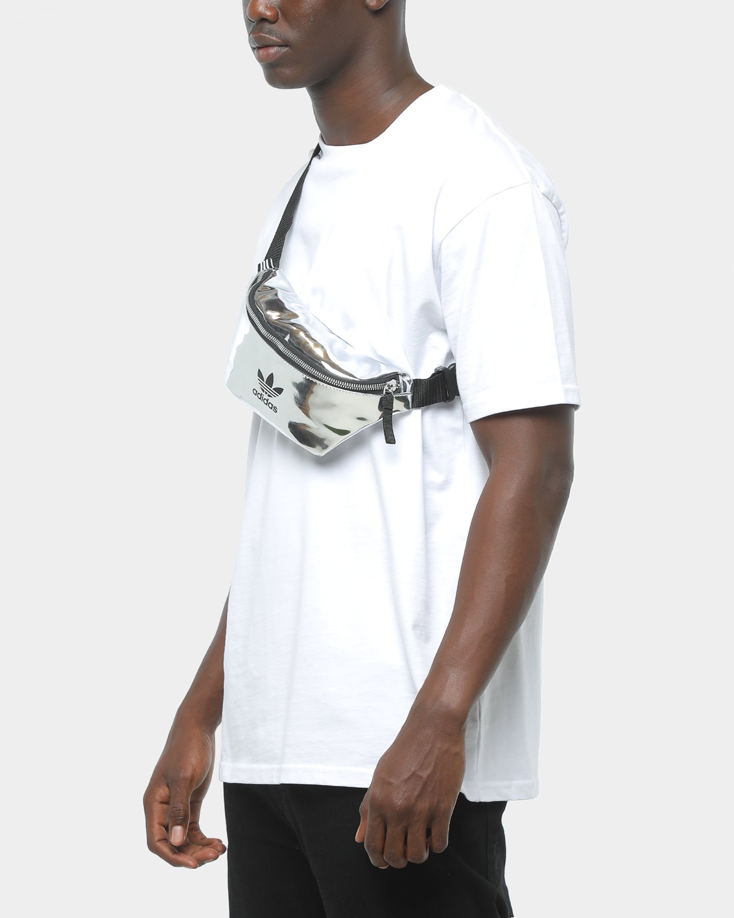 adidas waist bag silver