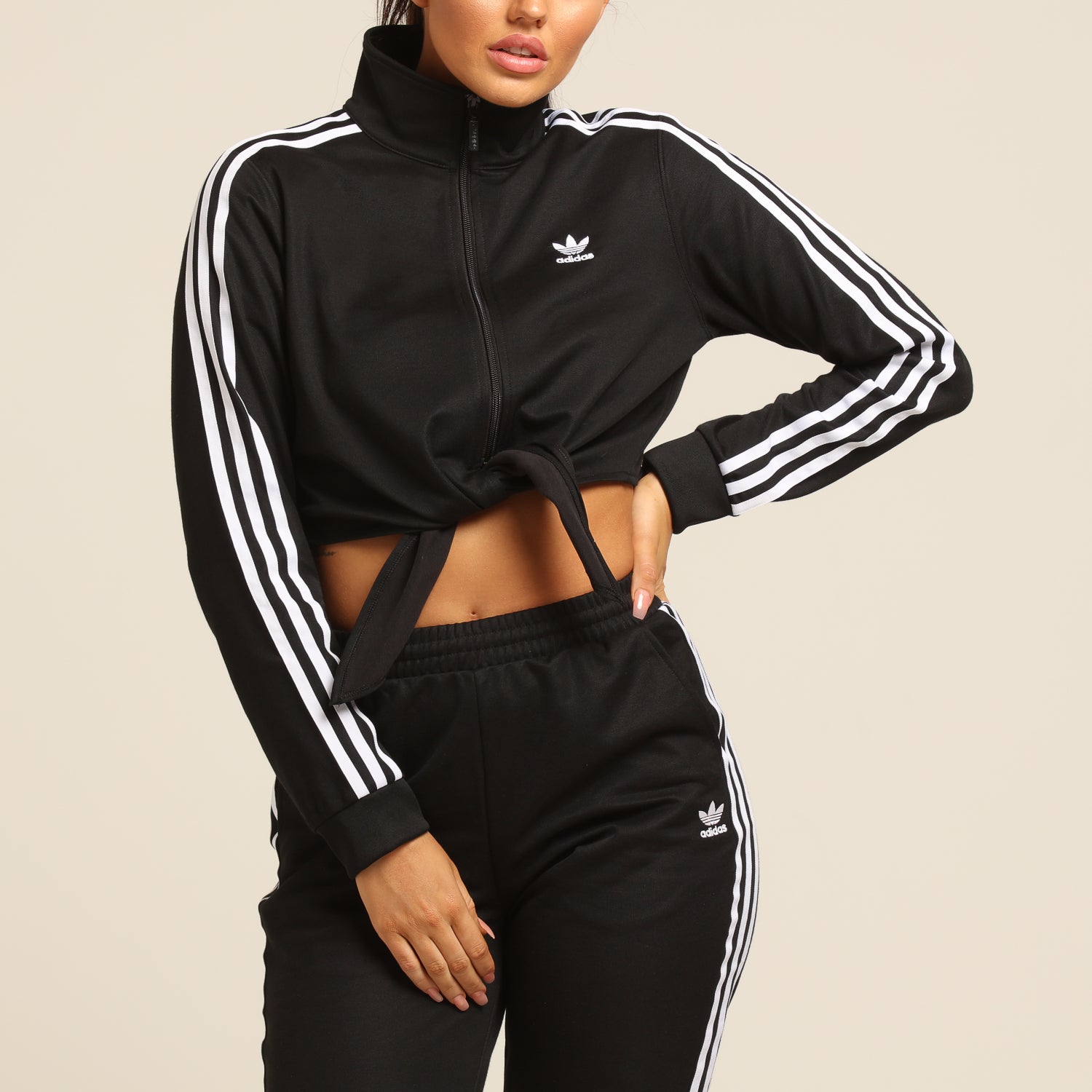 adidas tracksuit yellow with black edge
