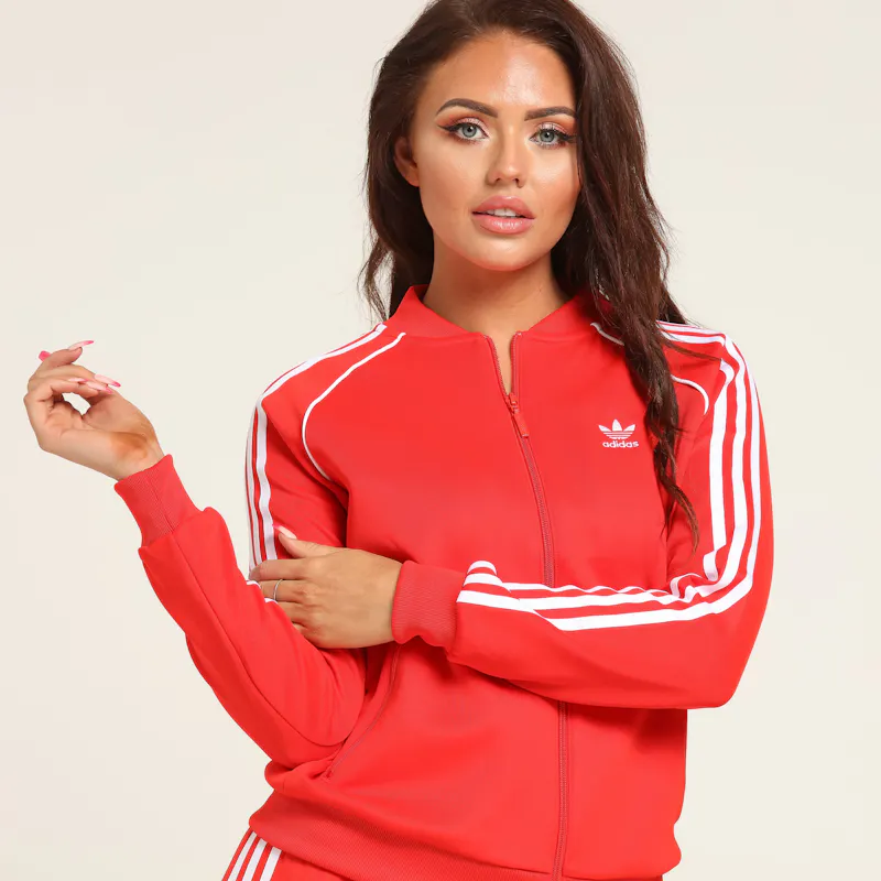 Adidas Women's Love Tracksuit Jacket Red | Culture Kings