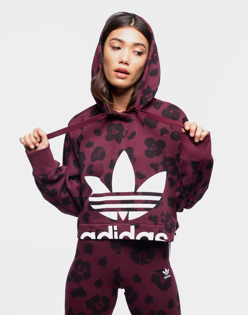 adidas hoodie leopard print