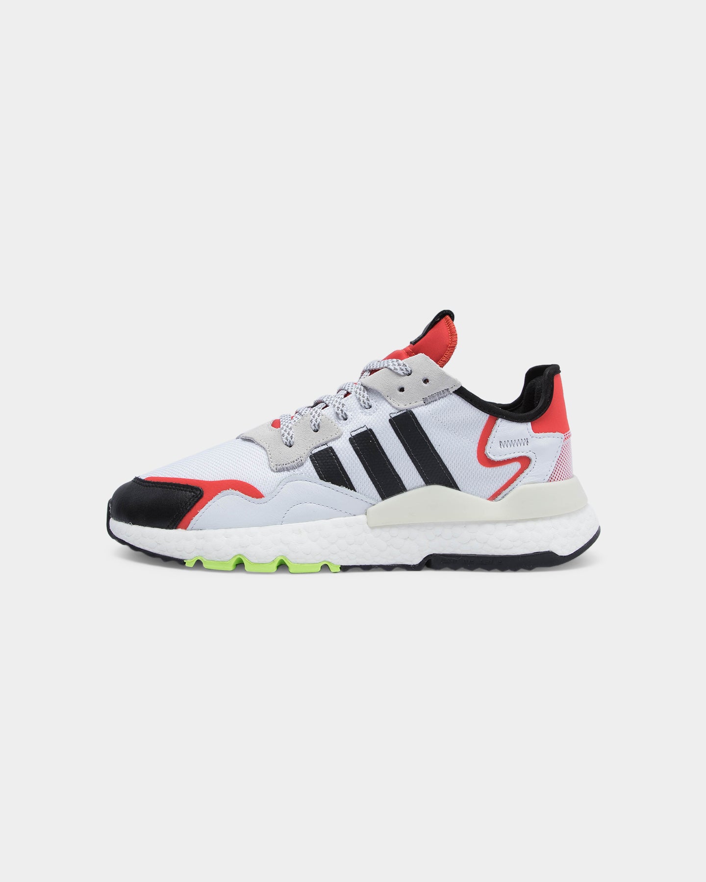 nite jogger white red