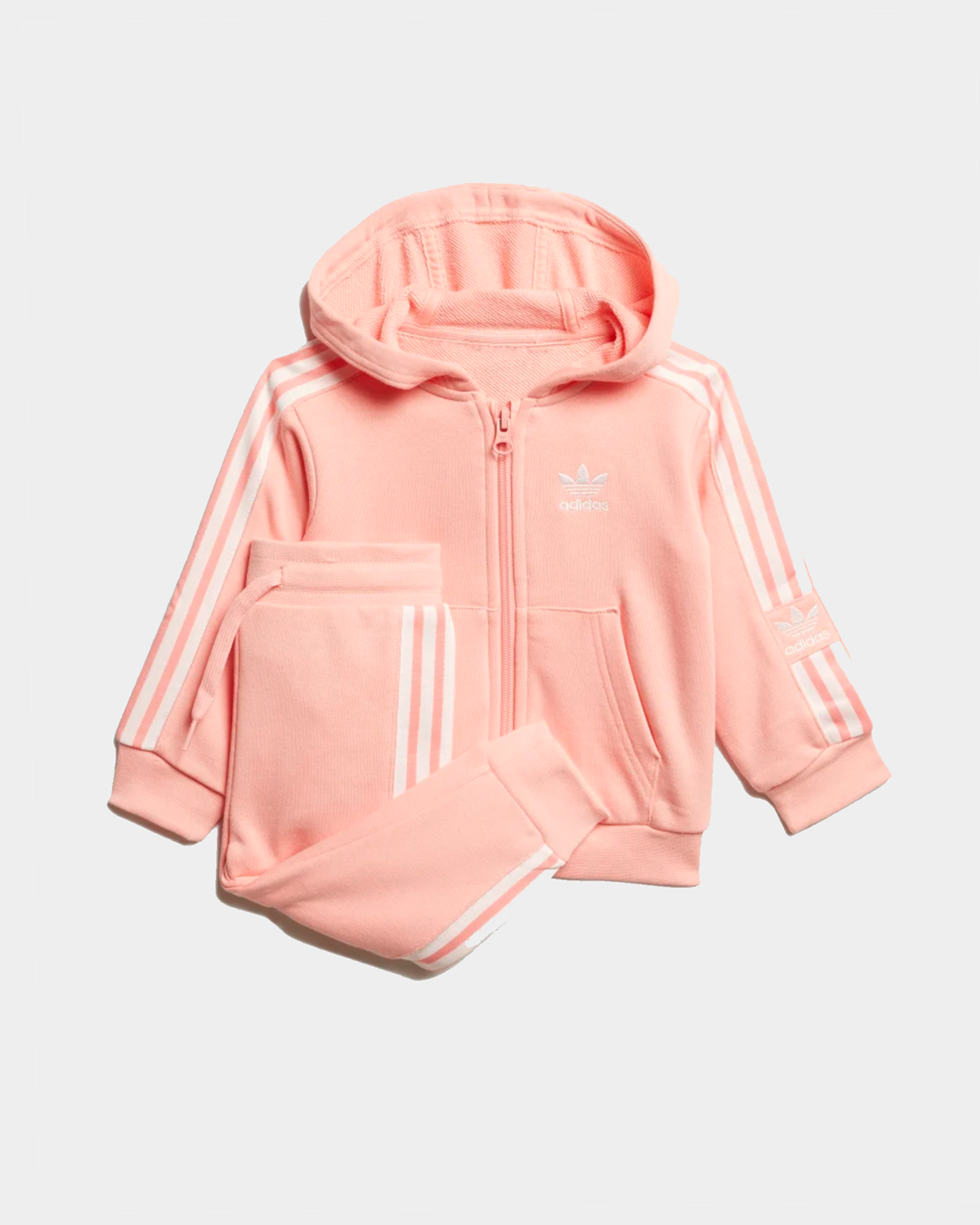 pink adidas hoodie kids