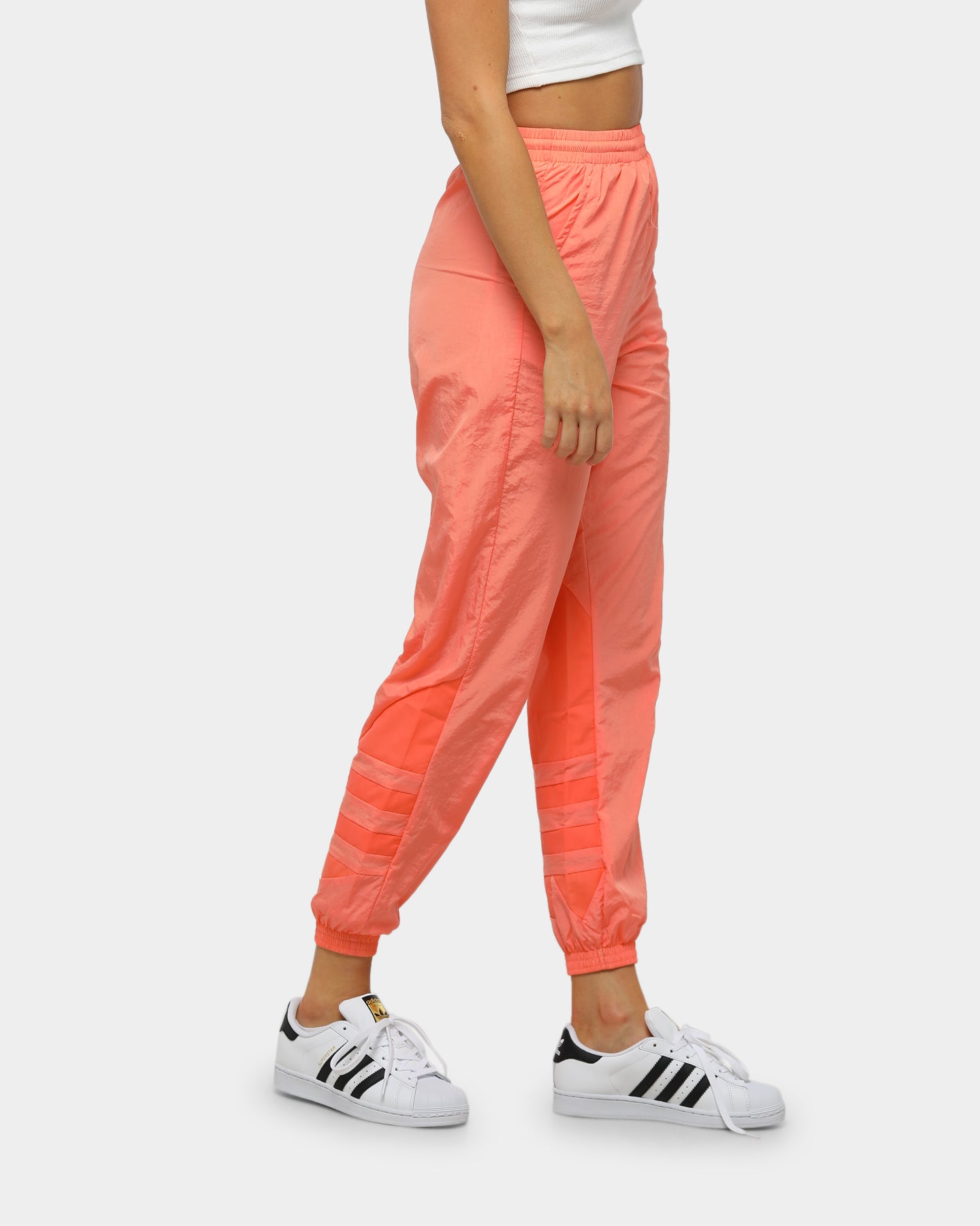 orange adidas joggers