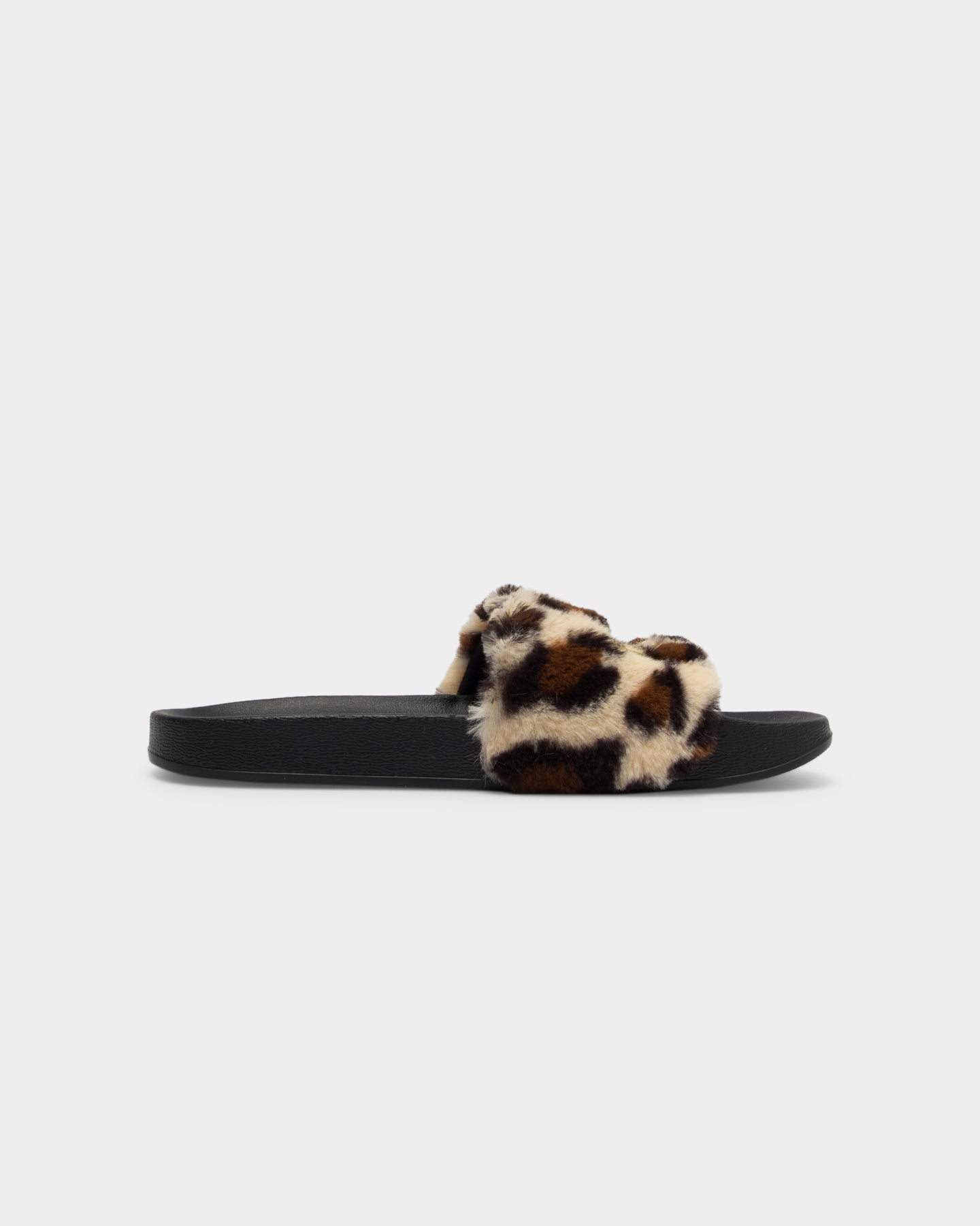 puma leopard slides