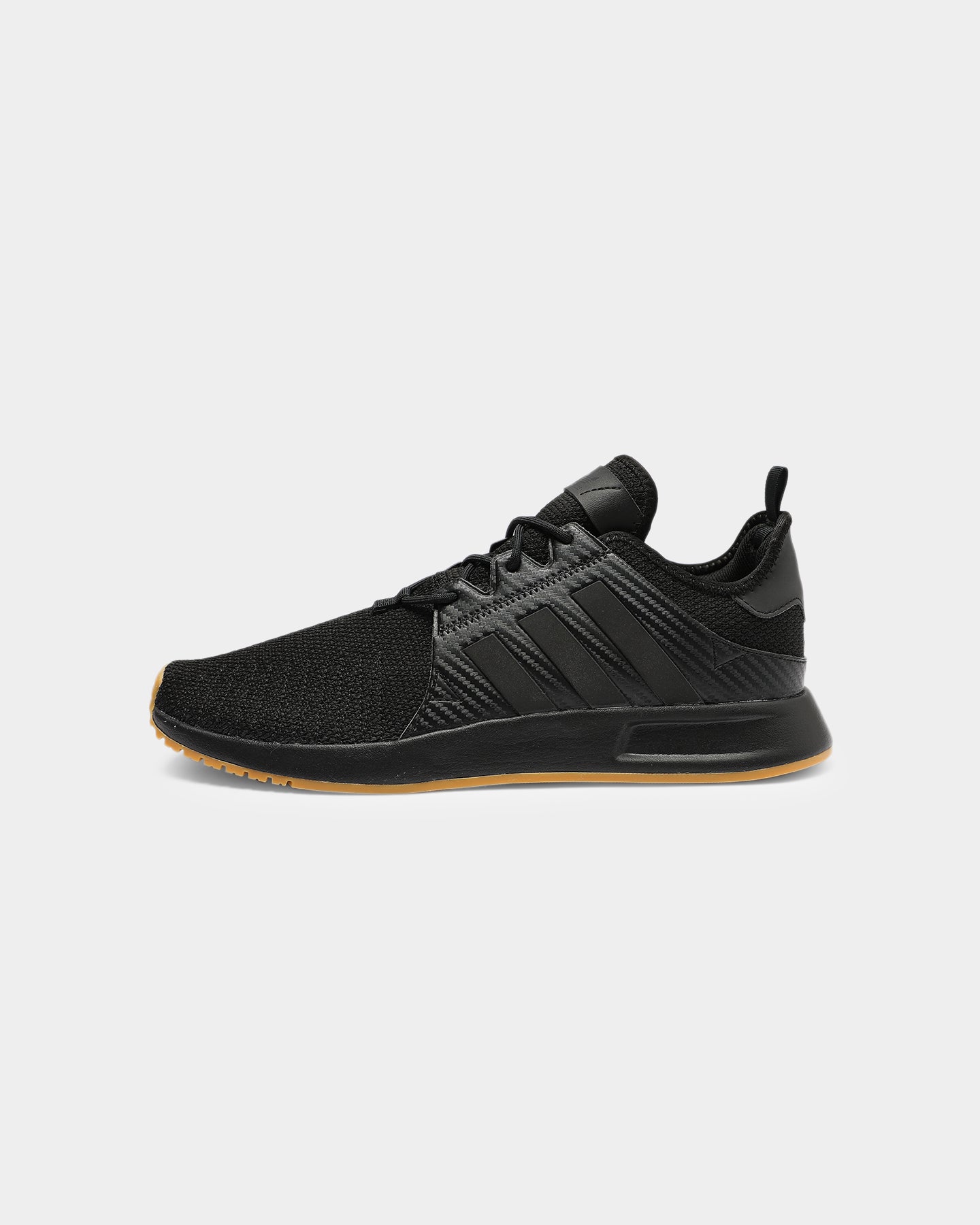 adidas x_plr knit black & gum shoes