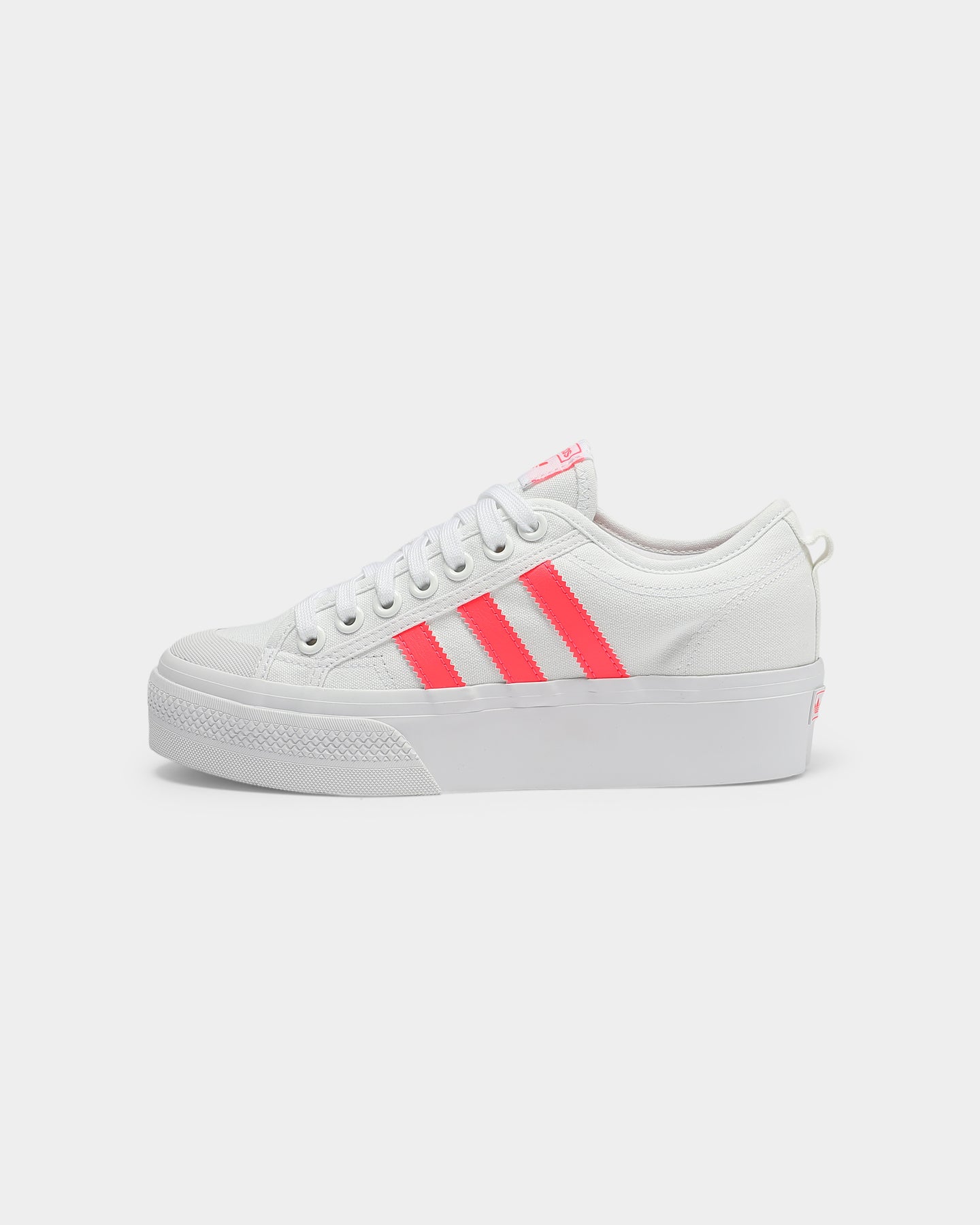 white adidas platform sneakers