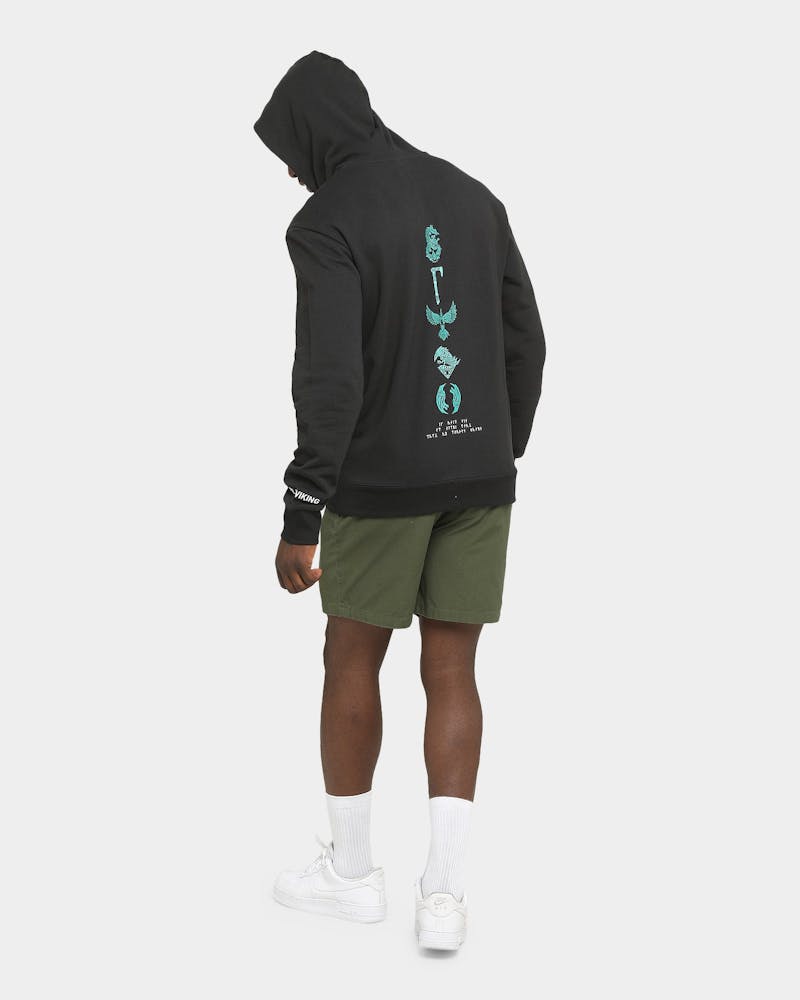 Reebok Assassin S Creed Hoodie Black Culture Kings Directly from the ubisoft official assassin's creed valhalla collection, this comfy unisex hoodie has a soft outside with a vibrant print, and an even softer brushed fleece inside. reebok assassin s creed hoodie black