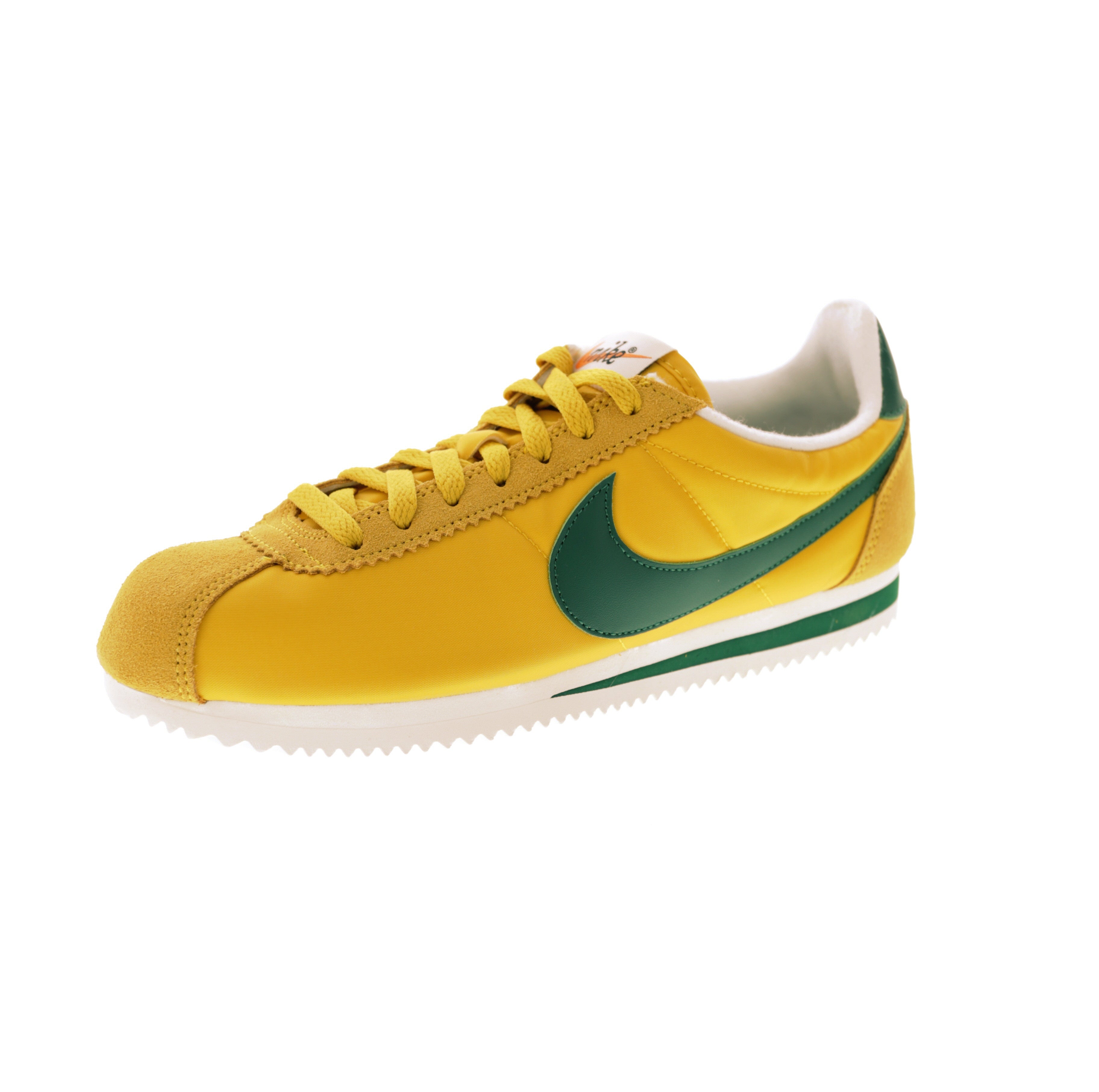 nike cortez yellow green