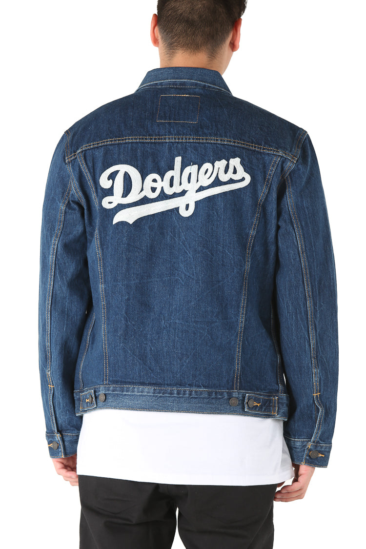 Los Angeles Dodgers Denim Jacket Blue 