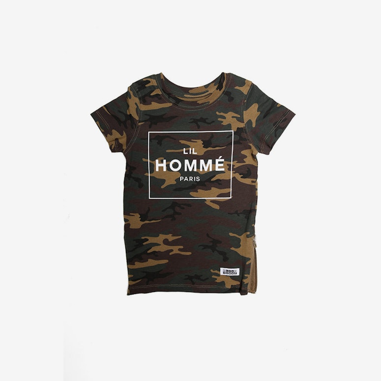 Lil Homme Capone No. 5 SS Tee Camo