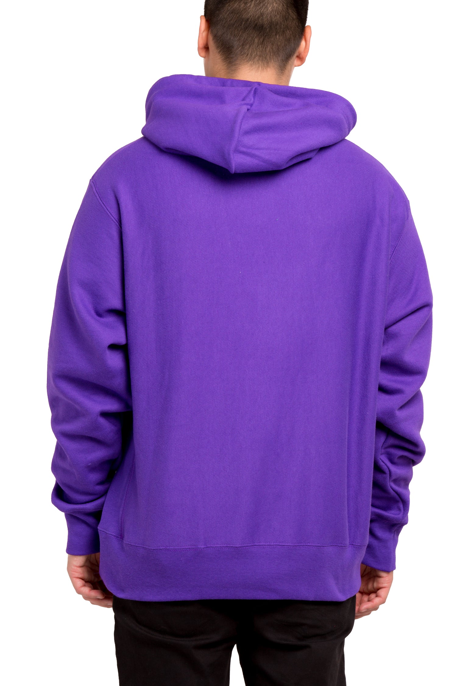 purple champion reverse weave hoodie