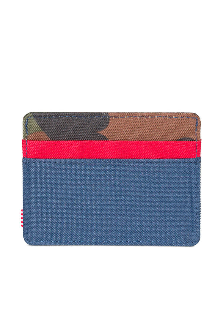 Charlie Wallet Card holder - Herschel Supply Co Woodland Camo//Navy//Red NWT