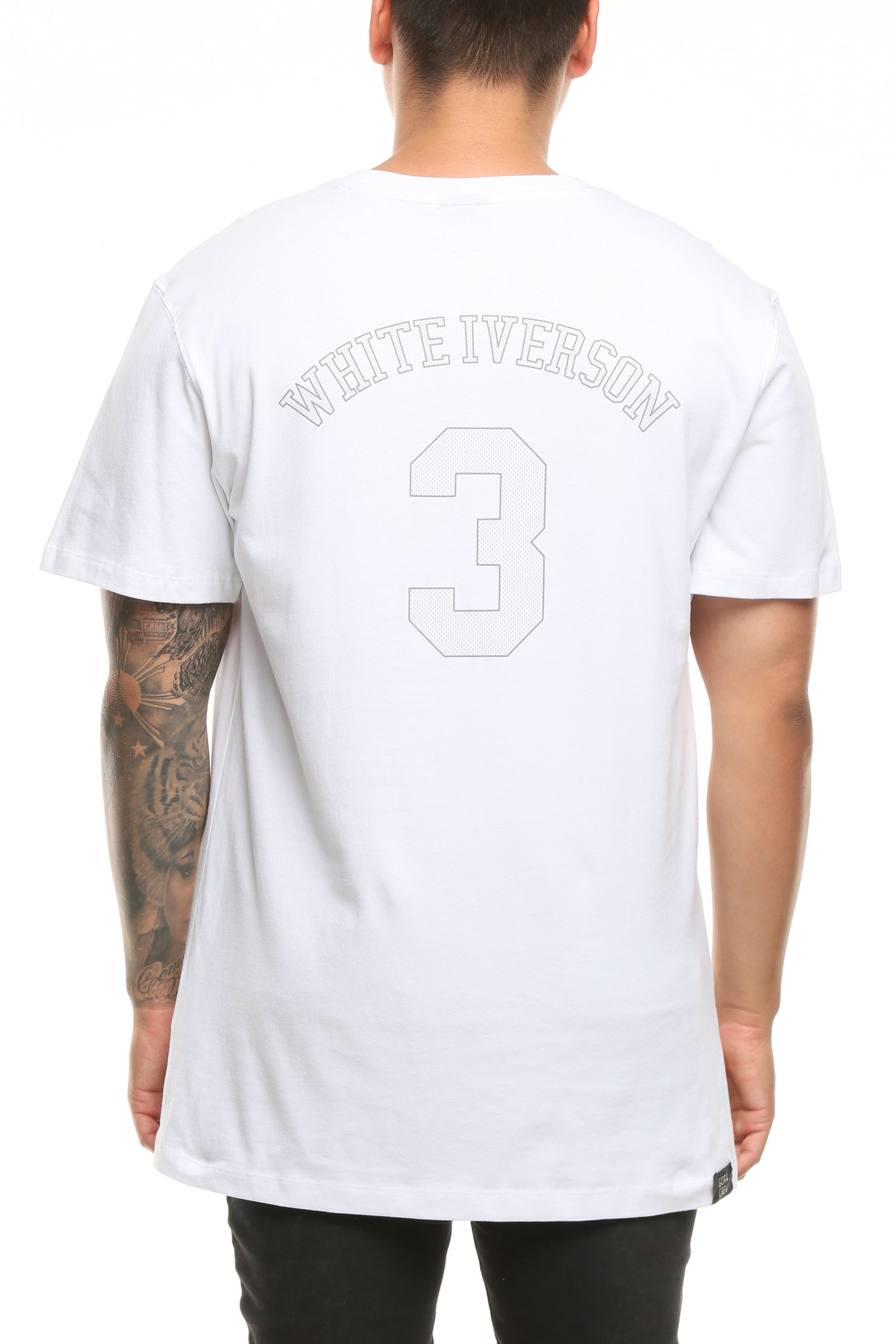 white iverson t shirt