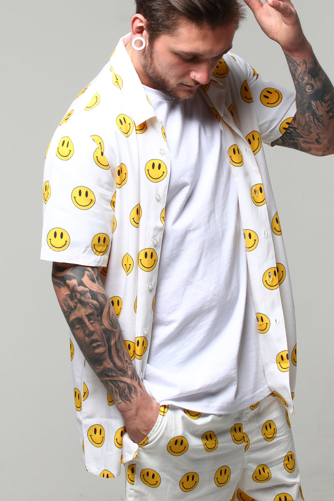 Goat Crew Feel Good Shirt White/Yellow
